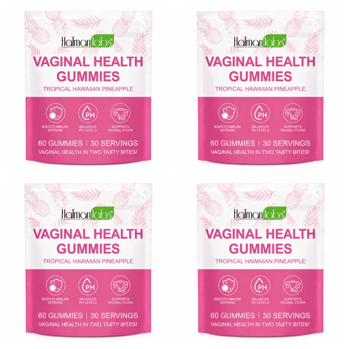 Vaginal Probiotic pH Balance Immune Support Dietary Supplement Gummies