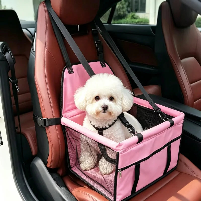 Foldable Dog Car Seat Cover Hammock Pet Carrier