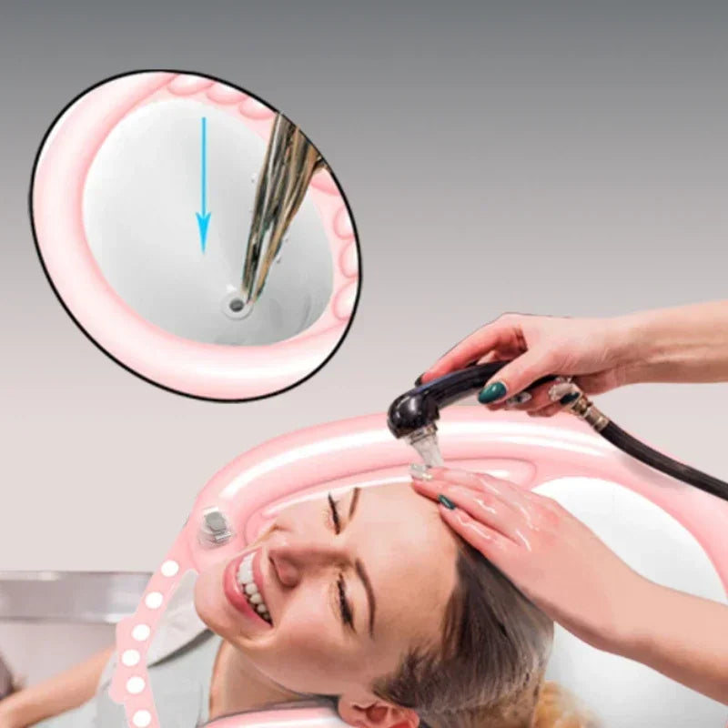 Inflatable Shampoo Basin Foldable Portable Hair Washing Tub