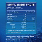 Omega 3 Fish Oil High EPA DHA Dietary Supplement Softgels