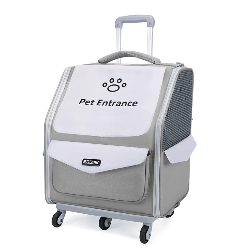 Breathable Foldable Pet Stroller Backpack Carrier for Cats Dogs