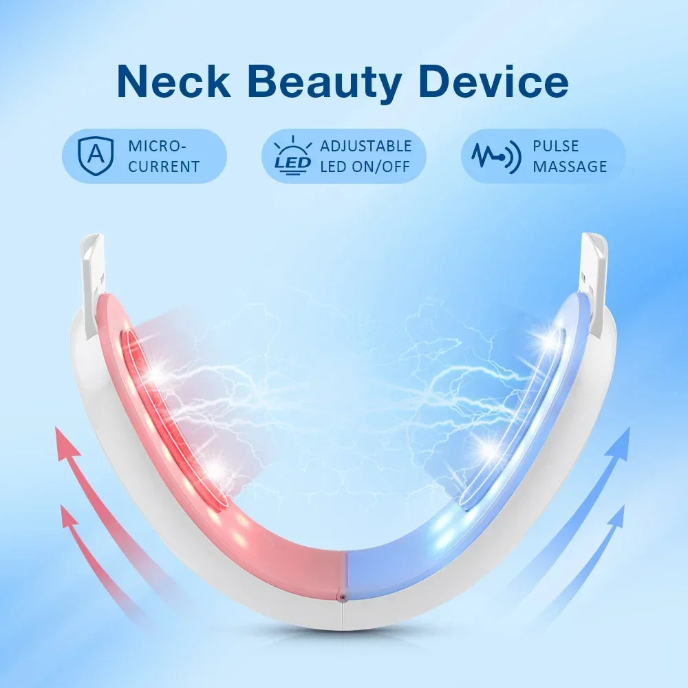 V Face Massage Belt with Vibration Hot Cold Compress