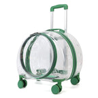 Portable Breathable Rolling Pet Carrier Suitcase for Cats Dogs