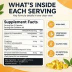 Calcium Magnesium Zinc Vitamin D3 Bone Muscle Support Dietary Supplement Capsules