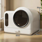 Ventilated Enclosed Cat Litter Box for Cats