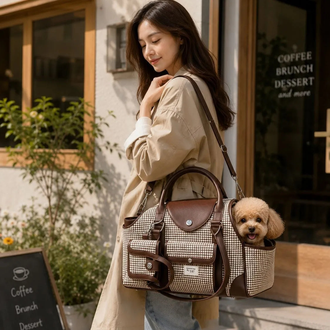 Breathable Large Capacity Pet Carrier Travel Bag for Cats Dogs