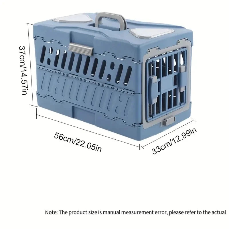 Foldable Pet Travel Carrier Dog Cage for Cats Dogs