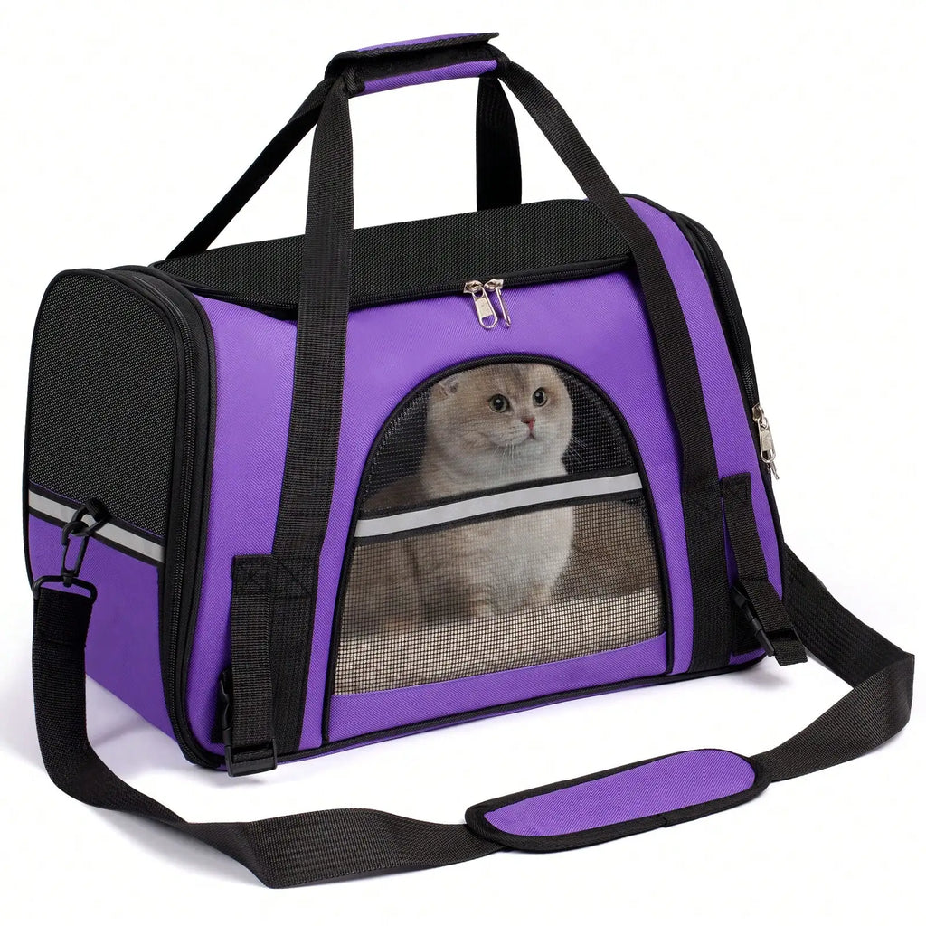 Foldable Airline Approved Pet Carrier Bag for Cats Dogs