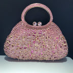 Women's Luxury Daisy Flower Rhinestone Evening Clutch Bag