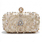 Women's Luxury Pearl Beading Evening Clutch Bag