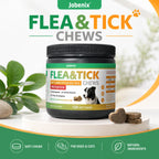 Flea & Tick Soft Chews for Dogs and Cats Skin & Coat Support 120 Count