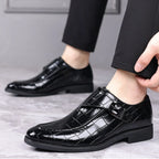 Men's Luxury Monk Strap Pointed Toe Dress Shoes