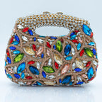 Women's Luxury Rhinestone Top Handle Evening Clutch Bag