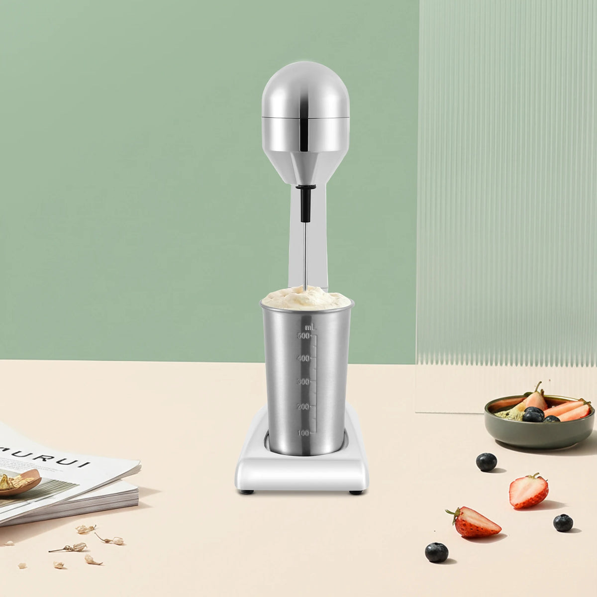 Electric 2-Speed Milkshake Maker and Drink Mixer 100W
