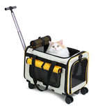 Large Capacity Pet Trolley Travel Carrier Bag for Dogs Cats
