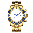 Men's Fashion Large Dial Water-Resistant Quartz Wristwatch