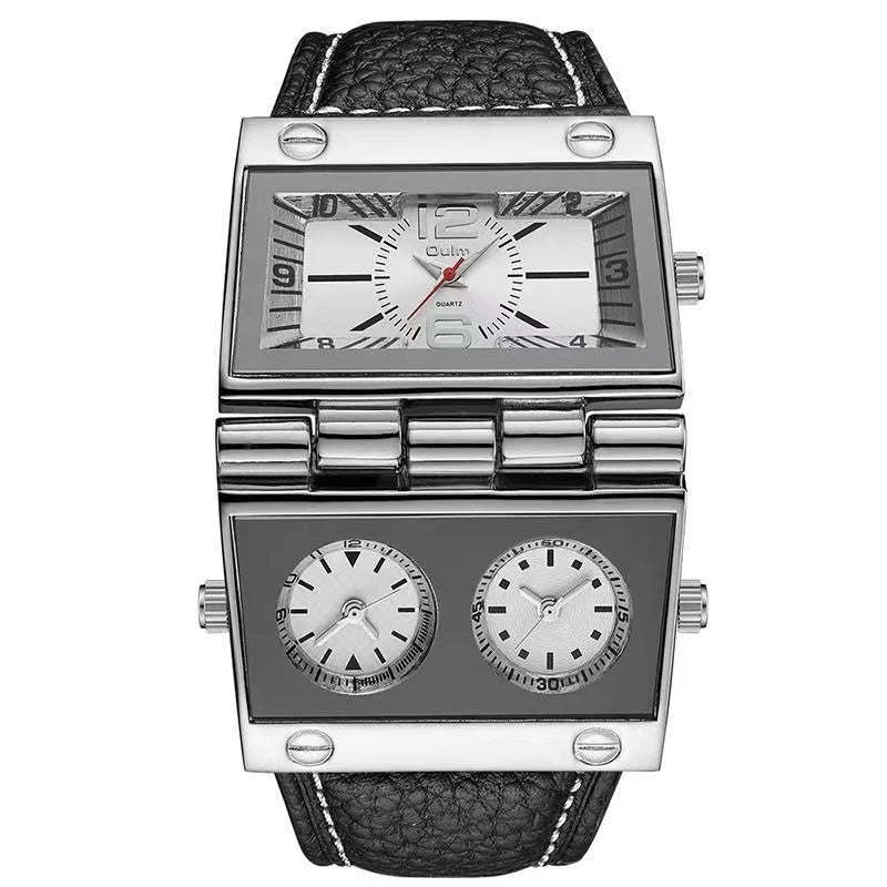 Men's Luxury Punk Dual Dial Quartz Watch