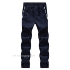 Men's Thick Warm Fleece Hooded Jacket and Pants Set
