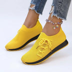 Women's Breathable Mesh Walking Flat Casual Sneakers 2026