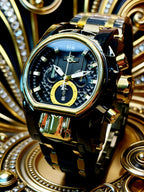 Men's Punk Large Dial Waterproof Luminous Quartz Watch
