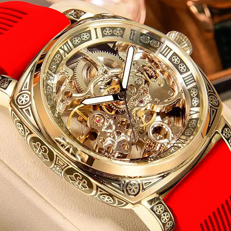 Men's Automatic Tourbillon Hollow Mechanical Watch