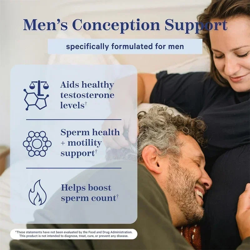 Male Fertility Support Reproductive Health Energy Dietary Supplement Capsules