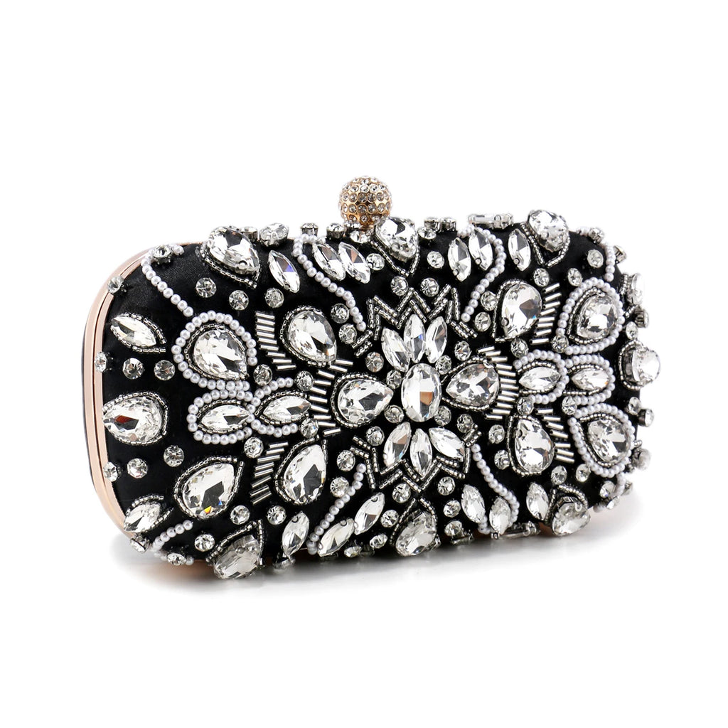 Women's Luxury Rhinestone Evening Clutch Shoulder Bag