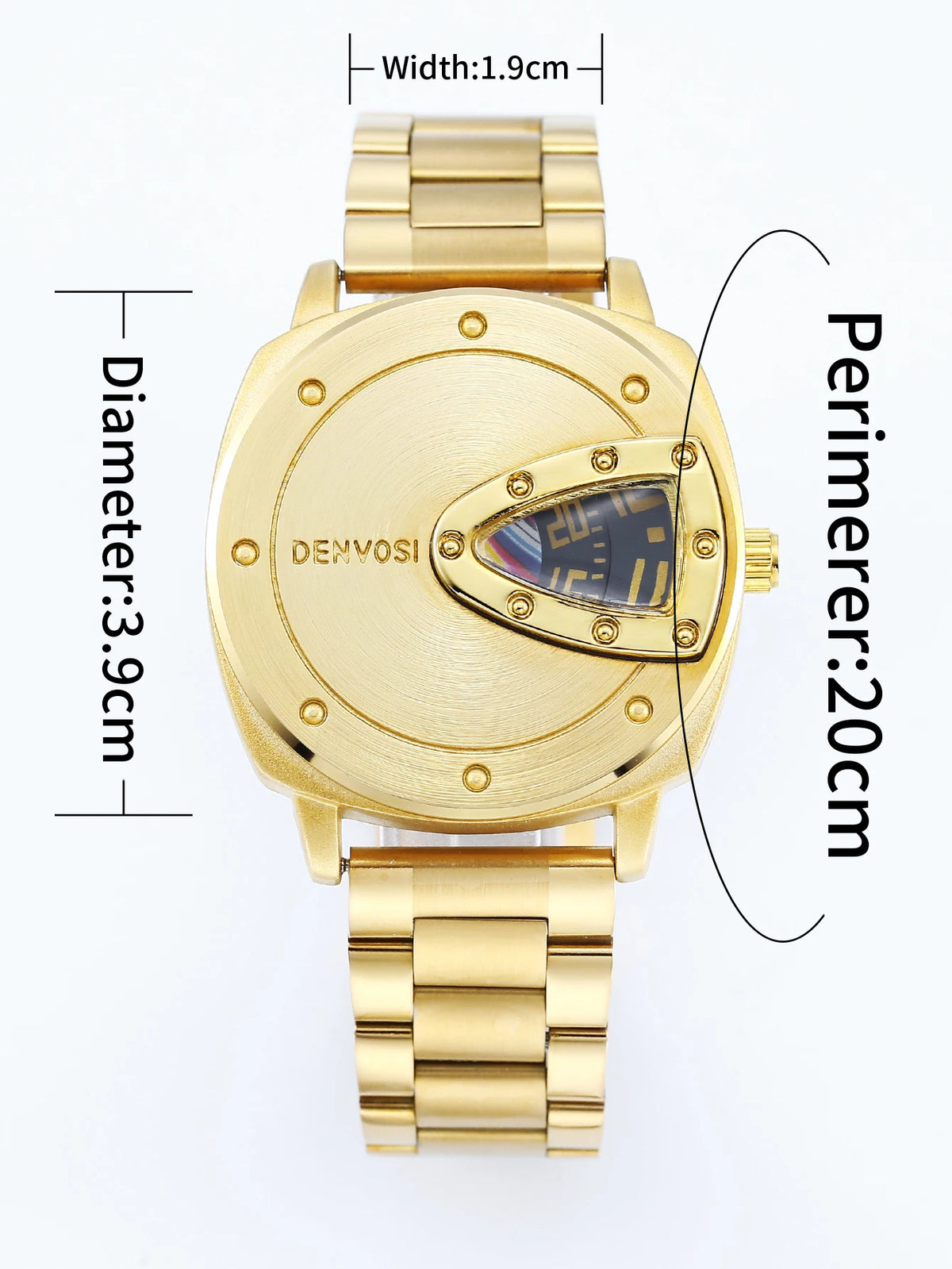 Men's Creative Triangular Dial Quartz Watch