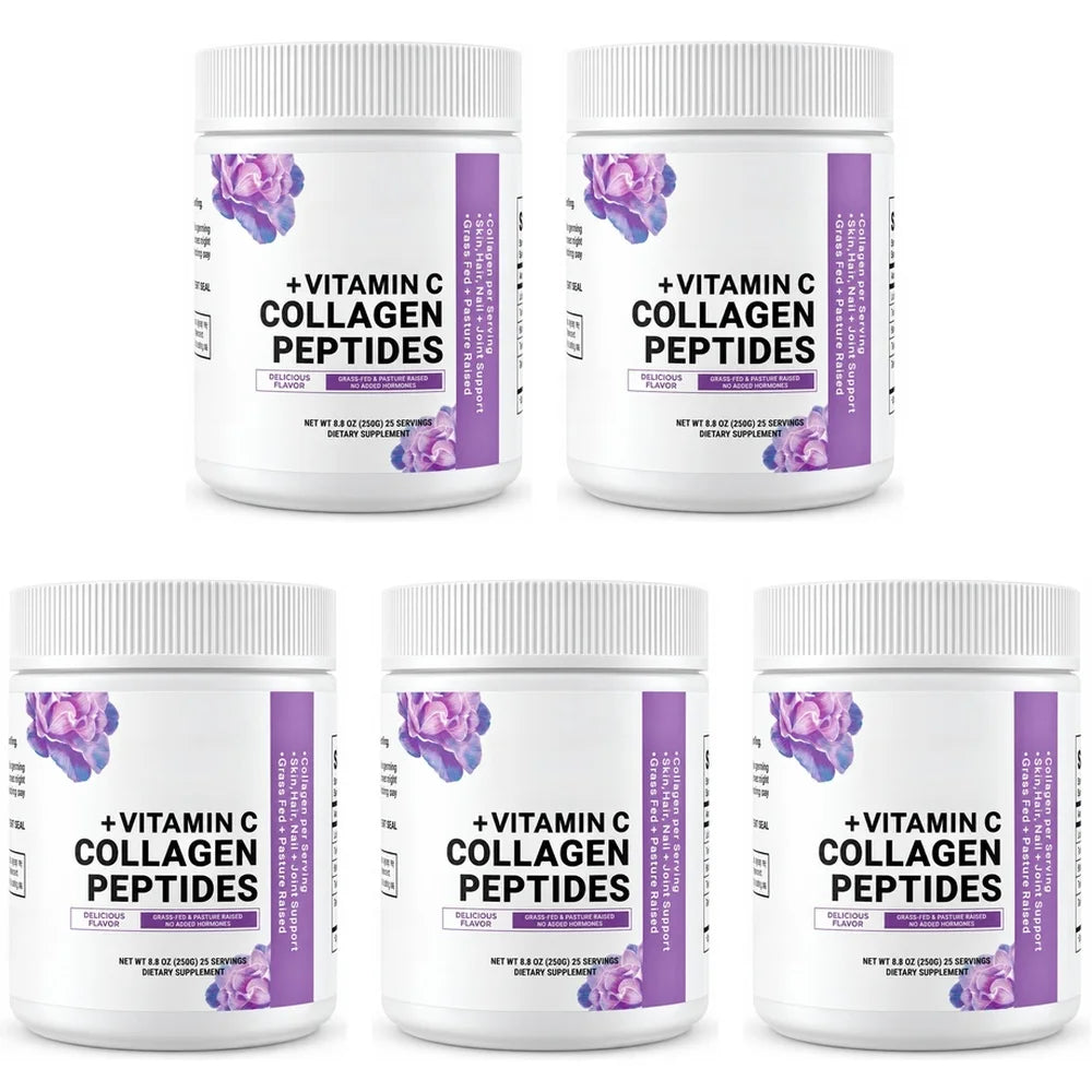 Collagen Peptides Powder Hyaluronic Acid Vitamin C Berry Flavor