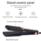 Professional 2-in-1 Ceramic Hair Straightener and Curling Iron