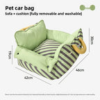 Safe Travel Booster Seat Pet Bed for Cats Dogs