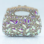 Women's Luxury Rhinestone Top Handle Evening Clutch Bag