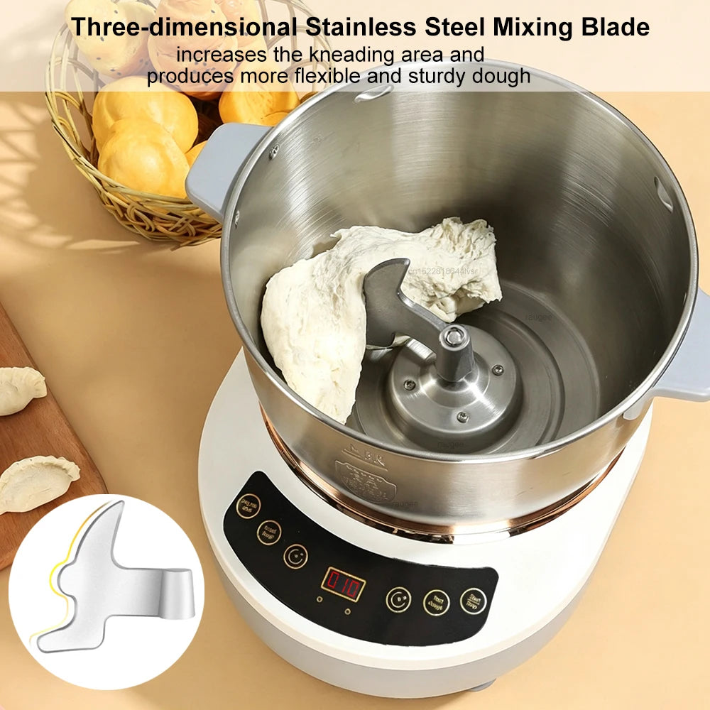 Electric Dough Mixer and Kneader with Fermentation 200W