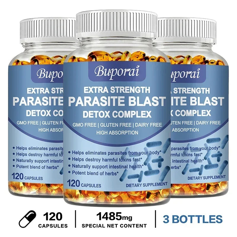 Parasite Blast Detox Complex Intestinal Cleanse Digestion Supplement