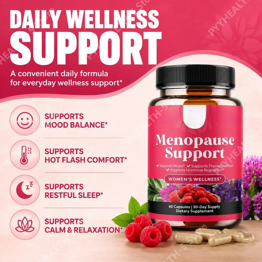 Women's Menopause Support Dietary Supplement Herbal Capsules