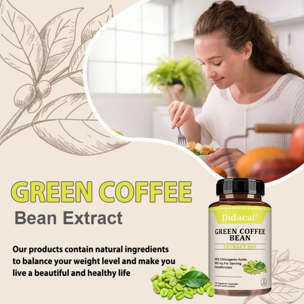 Green Coffee Bean Capsules for Appetite & Weight Support