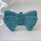 Women's Luxury Rhinestone Bow Wedding Evening Clutch Bag