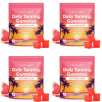 Natural Tanning Gummies L-Tyrosine Vitamin C Vegan 60 Pieces