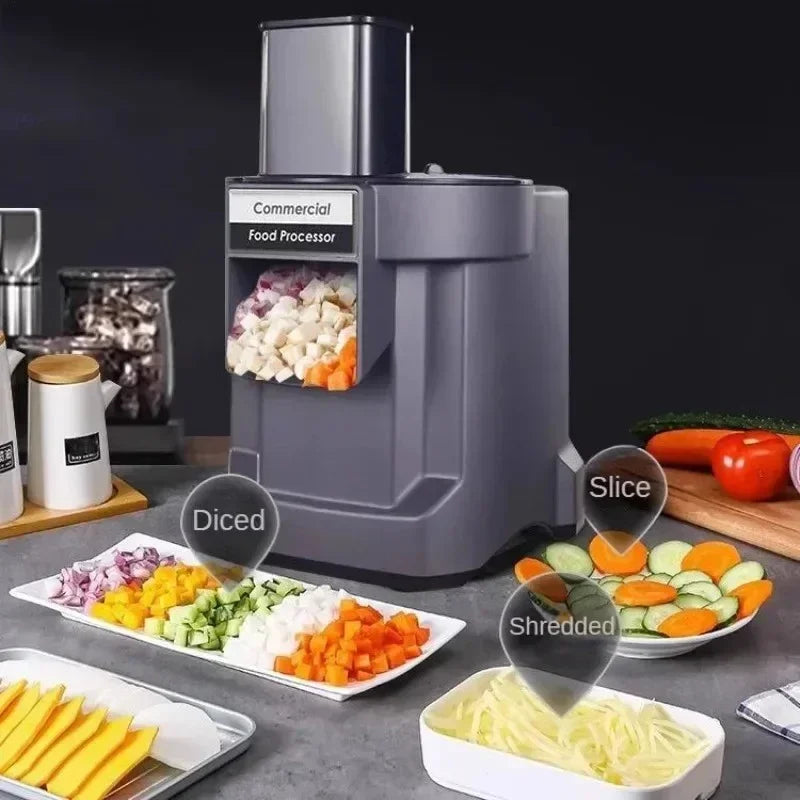 Commercial Electric 3-in-1 Vegetable Chopper and Food Processor