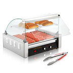 Electric Commercial Hot Dog Roller and Sausage Grill Machine 110V