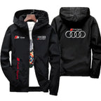 Men's Moto Biker Sport Jacket Thin Polyester