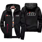Men's Moto Biker Sport Jacket Thin Polyester