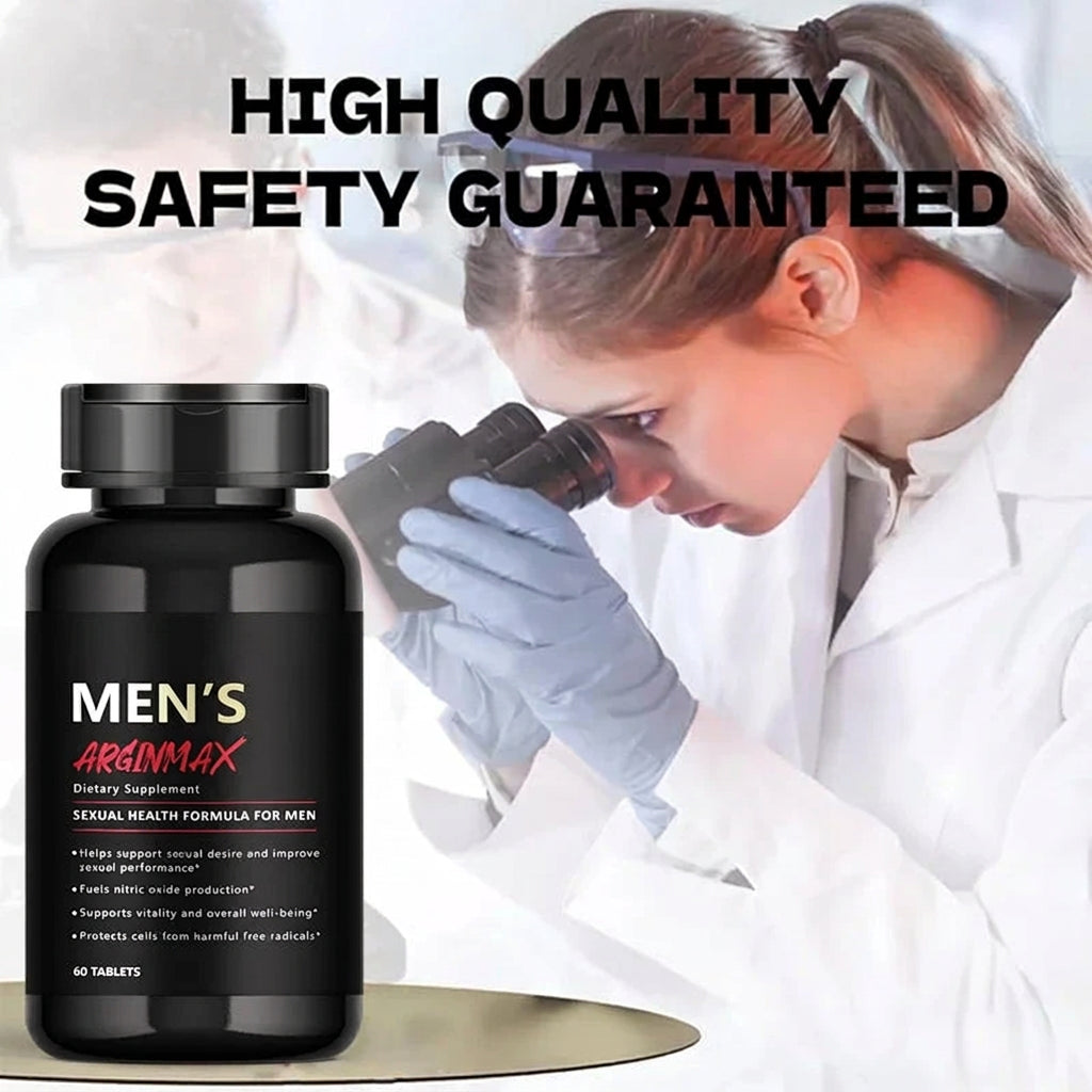 Men's L-Arginine Performance and Endurance Dietary Supplement Tablets