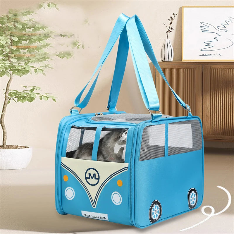 Breathable Pet Carrier Backpack for Cats and Small Dogs