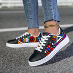 Women's Lightweight PU Skateboard Sneakers