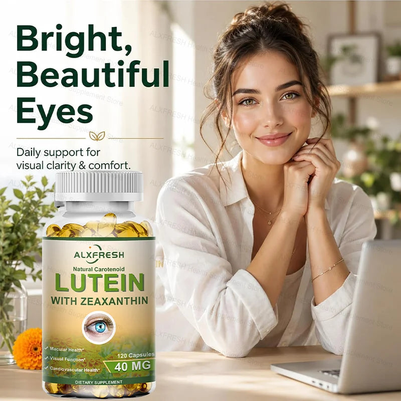 Lutein & Zeaxanthin Eye Health Supplement Capsules for Adults