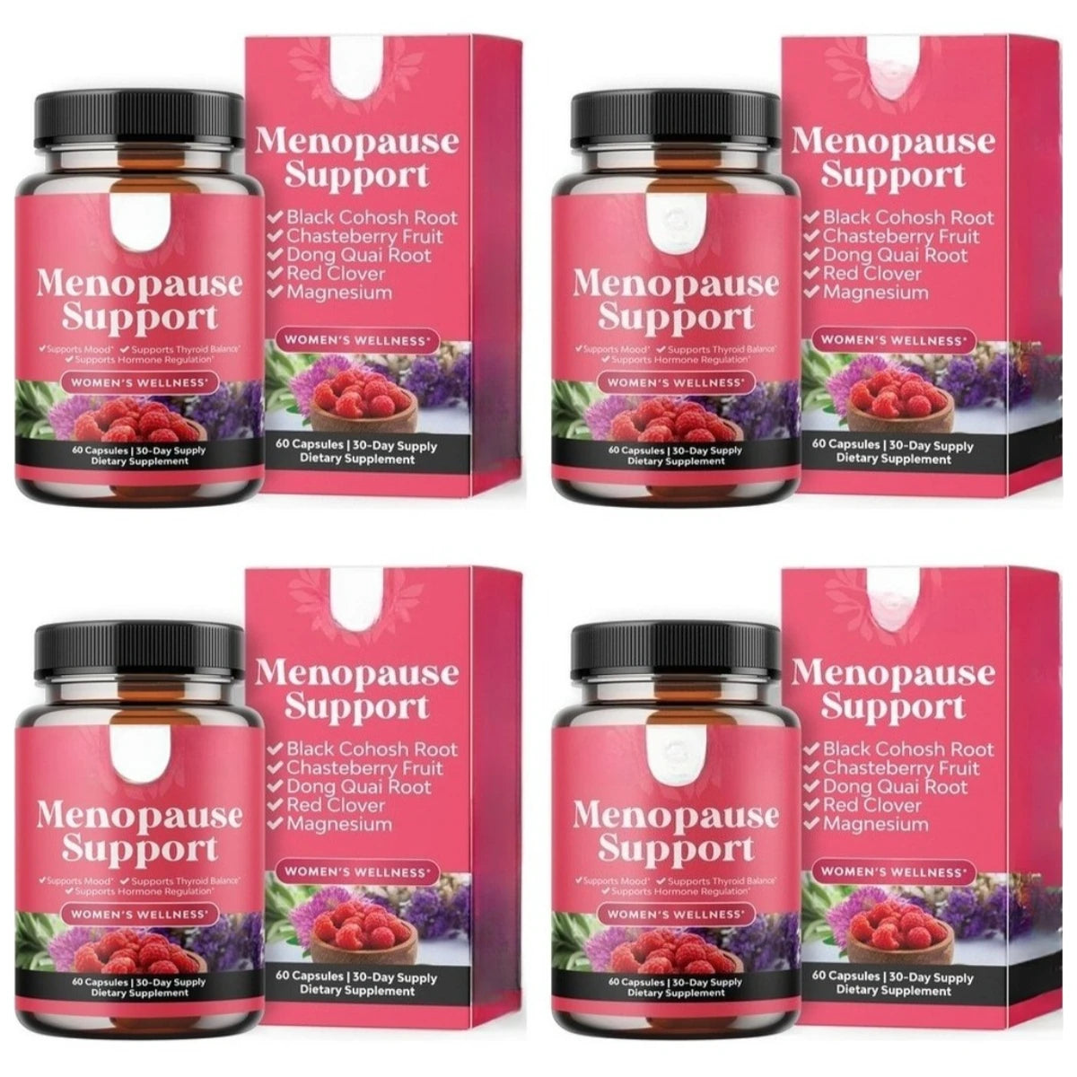 Women's Menopause Support Dietary Supplement Herbal Capsules