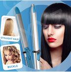 Electric Titanium Flat Iron Hair Straightener with LED Display