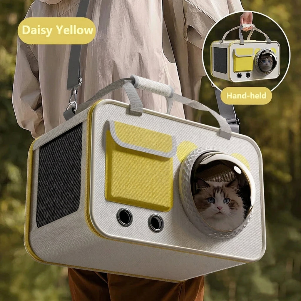 Large Capacity Cat Backpack Carrier with Bubble Window for Cats