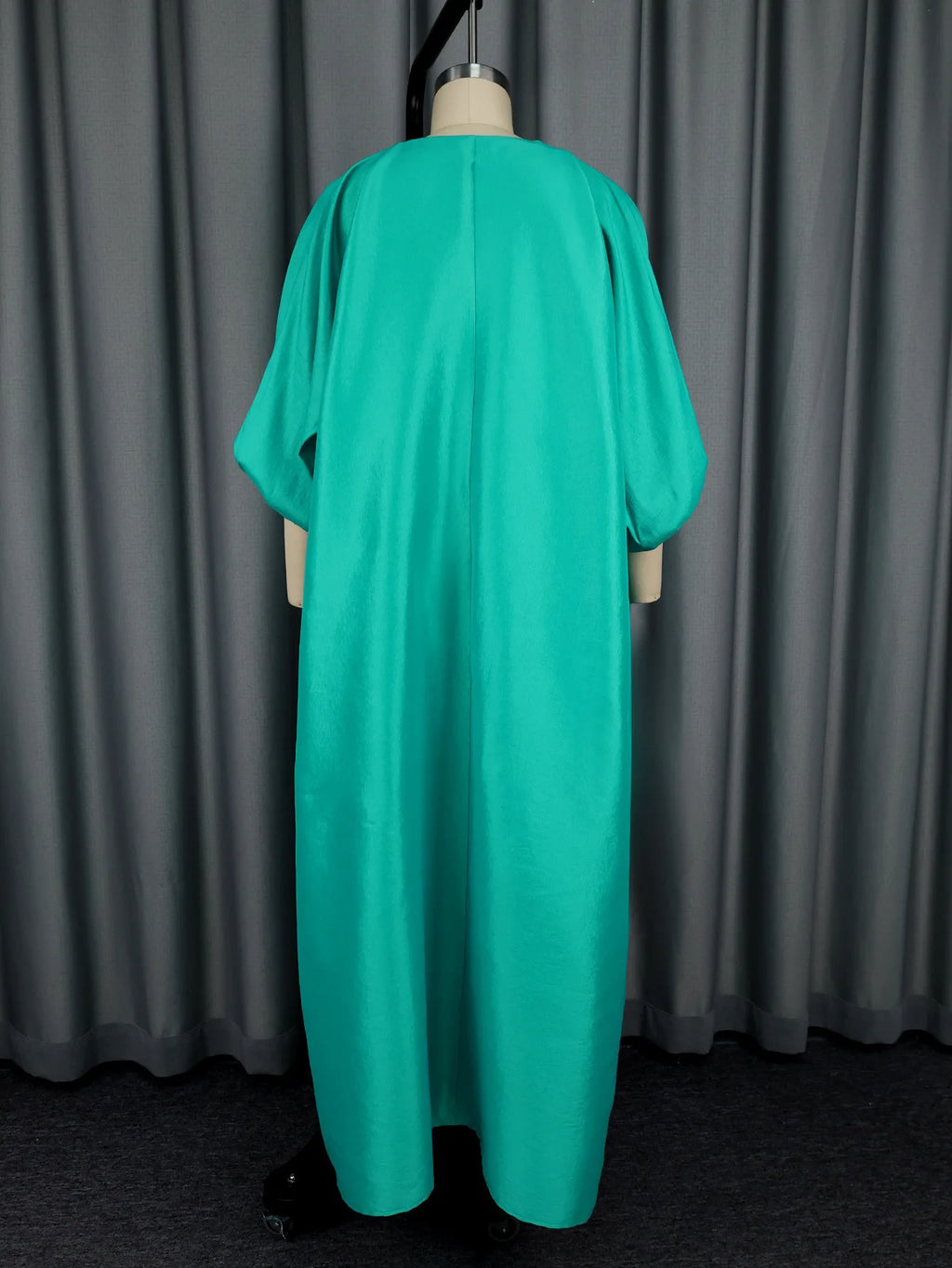 Women's African Ruffle Sleeveless Kaftan Cape Wide Leg Jumpsuit AM050759
